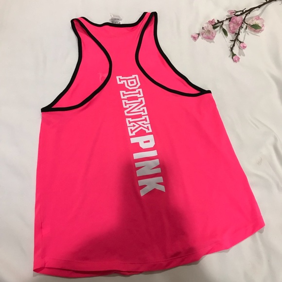 PINK Victoria's Secret Tops - VS PINK hot pink racer back tank top